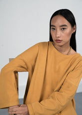 The Dawn Organic Cotton Knit Rib Full Sleeve Top - onlyethikal